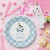 ブルー男の赤ちゃんマラルダックベビーシャワー ペーパープレート (パーティー)