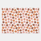 ブルー男の赤ちゃんラッピング紙フラットシートセット3 ラッピングペーパーシート (正面2)