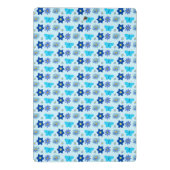 ブルー男の赤ちゃん蝶と花のカスタム ミニクリップボード (裏面)