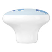 ブルー男の赤ちゃん象子供部屋アート セラミックノブ (側面)