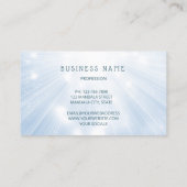 ブルー白熱［赤熱］光を放つターコイズ曼荼羅 名刺 (裏面)