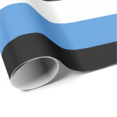 ブルー白黒ストライプ ラッピングペーパー (ロールコーナー)