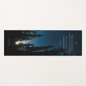 ブルー瞑想感動的引用文ナイトスカイヨガ ヨガマット (正面(横))