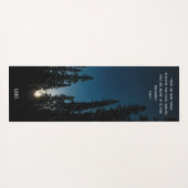 ブルー瞑想感動的引用文ナイトスカイ ヨガマット (裏面(横))