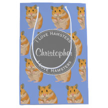 ブルー私はハムスターのハムスターのパターンが大好き