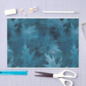 ブルー秋紅葉 薄葉紙 (クラフト)