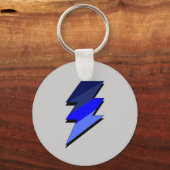 ブルー稲妻サンダーボルト キーホルダー (正面)