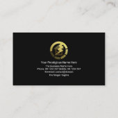 ブルー稲妻ザッピング電気工事士看板 名刺 (裏面)