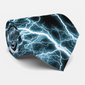 ブルー稲妻ネクタイ ネクタイ (ロール)