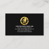 ブルー稲妻フラッシュ電気ストーム 名刺 (裏面)