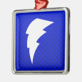 ブルー稲妻ボルト メタルオーナメント (左)