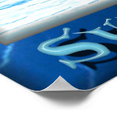 ブルー稲妻ポスター ポスター (角)