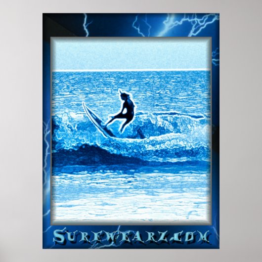 ブルー稲妻ポスター ポスター (正面)