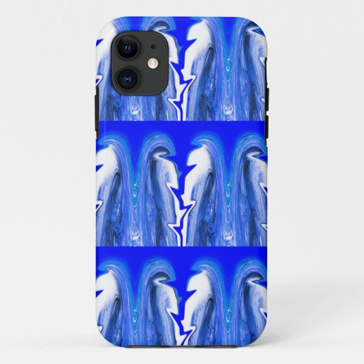 ブルー稲妻 Case-Mate iPhoneケース (裏面)