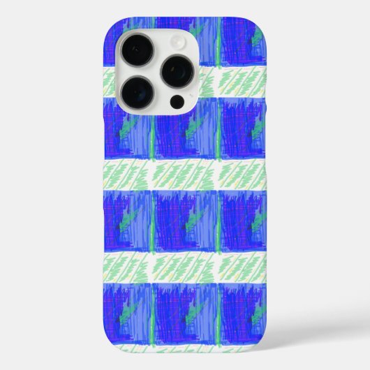 ブルー系抽象的海事デザイン Case-Mate iPhoneケース (裏面)