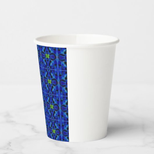ブルー紙カップ 紙コップ (左)