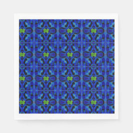 ブルー紙ナプキン スタンダードランチョンナプキン