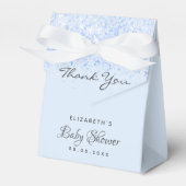 ブルー紙吹雪少年ベイビーシャワー フェイバーボックス (正面サイド)