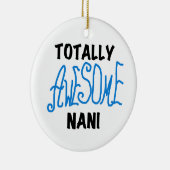 ブルー素晴らしトータルなにTシャツ&ギフト セラミックオーナメント (右)