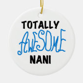 ブルー素晴らしトータルなにTシャツ&ギフト セラミックオーナメント (正面)