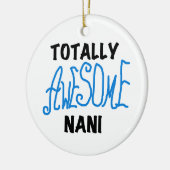 ブルー素晴らしトータルなにTシャツ&ギフト セラミックオーナメント (左)