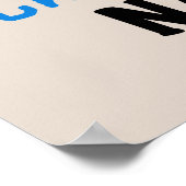 ブルー素晴らしトータルなにTシャツ&ギフト ポスター (角)