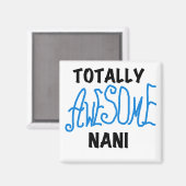 ブルー素晴らしトータルなにTシャツ&ギフト マグネット (正面/裏面)