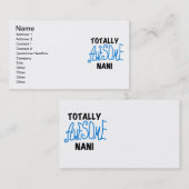 ブルー素晴らしトータルなにTシャツ&ギフト 名刺 (正面/裏面)