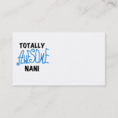 ブルー素晴らしトータルなにTシャツ&ギフト 名刺 (裏面)