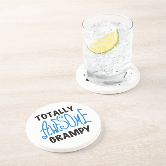 ブルー素晴らしトータルTシャツとギフト コースター (側面)