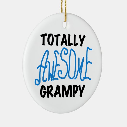 ブルー素晴らしトータルTシャツとギフト セラミックオーナメント (右)