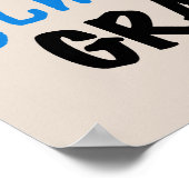 ブルー素晴らしトータルTシャツとギフト ポスター (角)