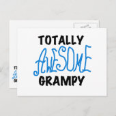 ブルー素晴らしトータルTシャツとギフト ポストカード (正面/裏面)