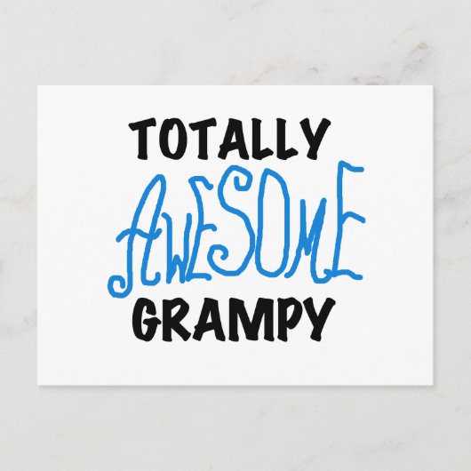 ブルー素晴らしトータルTシャツとギフト ポストカード (正面)