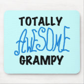 ブルー素晴らしトータルTシャツとギフト マウスパッド (正面)