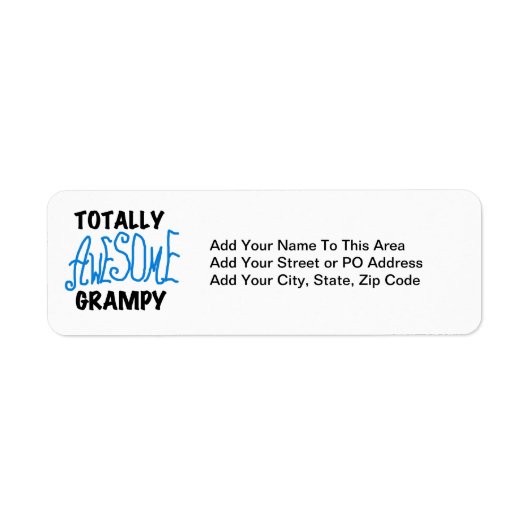 ブルー素晴らしトータルTシャツとギフト ラベル (正面)