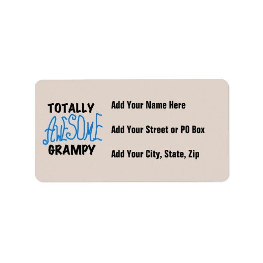 ブルー素晴らしトータルTシャツとギフト ラベル (正面)