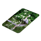 ブルー素晴らしヘロンとアリゲーターマグネット マグネット (左側)