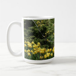 ブルー素晴らしヘロンとダファドイル コーヒーマグカップ