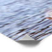 ブルー素晴らしヘロンのポスター ポスター (角)