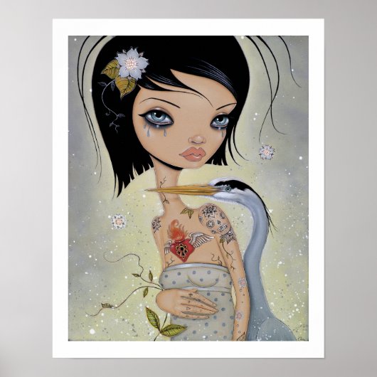 ブルー素晴らしヘロンのポスター ポスター (正面)