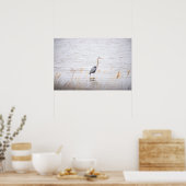 ブルー素晴らしヘロンのポスター ポスター (キッチン)