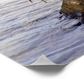 ブルー素晴らしヘロンのポスター ポスター (角)