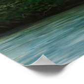 ブルー素晴らしヘロンアートプリント ポスター (角)