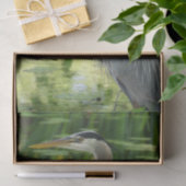 ブルー素晴らしヘロンインポンドグリーンティッシュペーパー 薄葉紙 (ギフト)