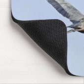 ブルー素晴らしヘロンコーヒーマグ マウスパッド (コーナー)