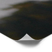 ブルー素晴らしヘロンツリートップ ポスター (角)