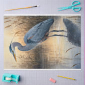 ブルー素晴らしヘロンデカッペ 薄葉紙 (クラフト)