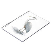 ブルー素晴らしヘロンノートブック ノートブック (左側)