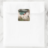 ブルー素晴らしヘロンバードオブアメリカオードボンプリント スクエアシール (バッグ)